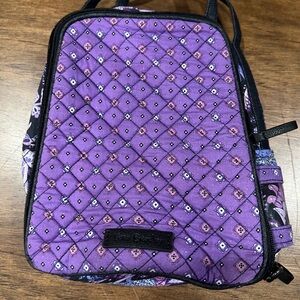 Vera Bradley Regal Rosette Purple Floral Lunch Tote